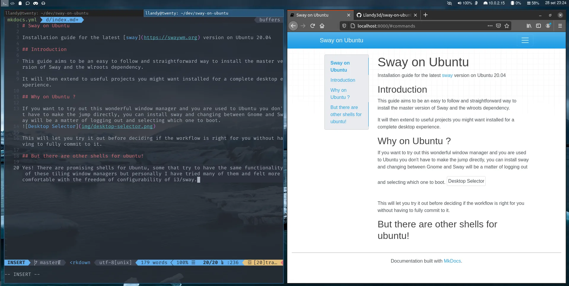 Example Sway Setup